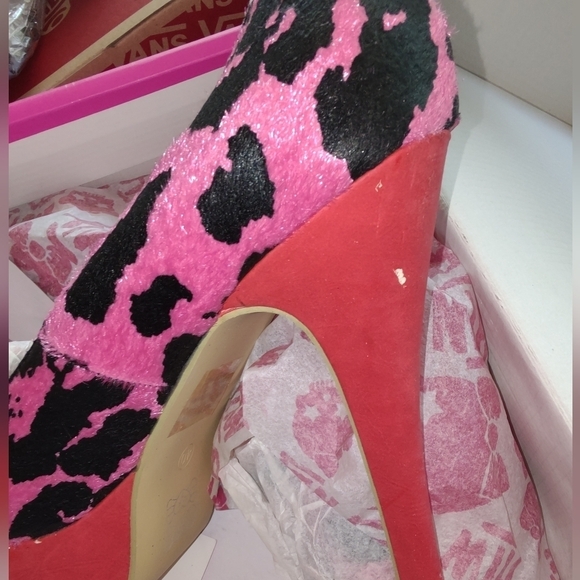 Abbey Dawn cheetah print heels - Picture 5 of 11